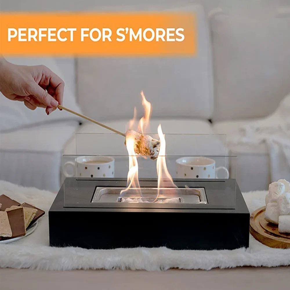 Fireplace Tabletop Smokeless Bio Pits，Tabletop Fire Ethanol Portable