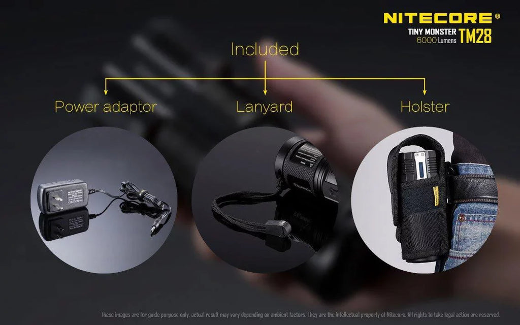 Pack: P12 the can or and home Searchlight be go Outdoor TM28 Recharged Value New Flashlight -Both Nitecore on at