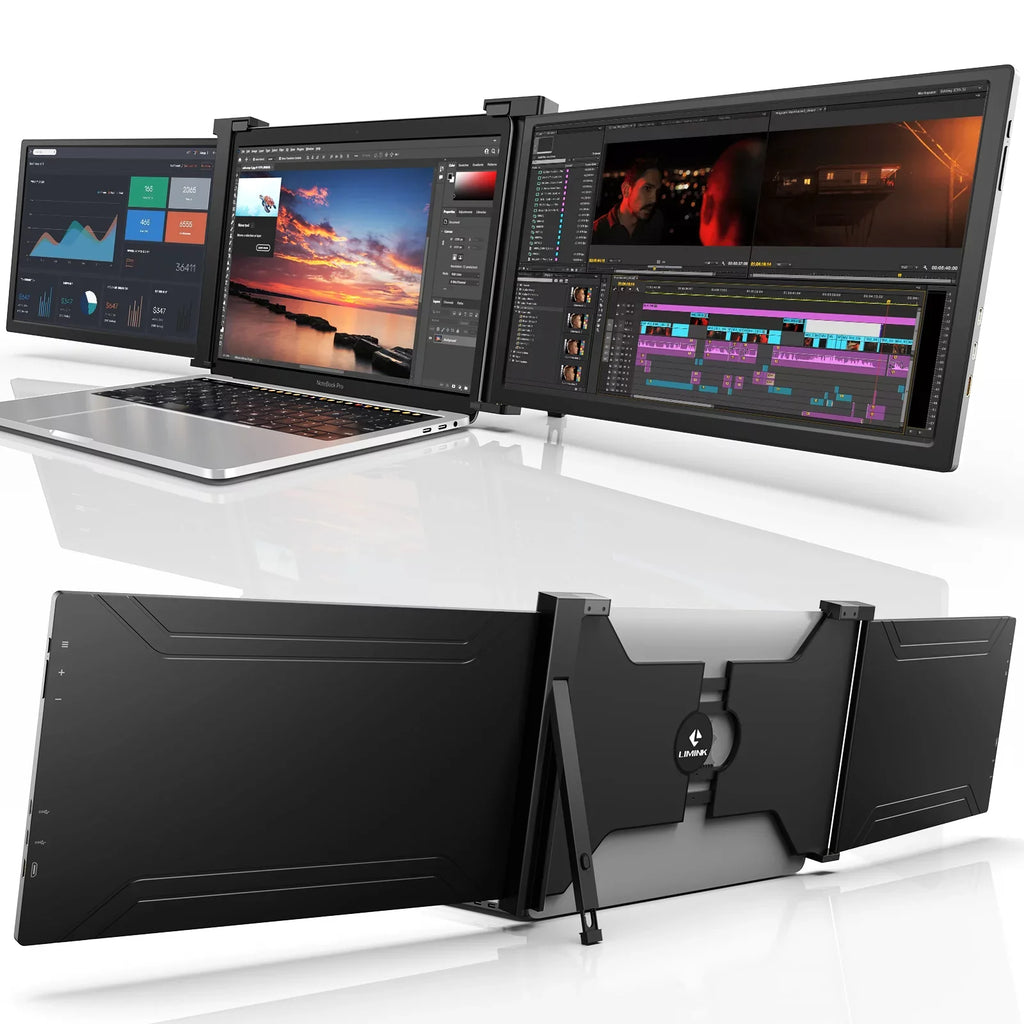 LIMINK Screen Monitor Dual Display Extender for Laptop Monitor Portable Triple S20,15.4"