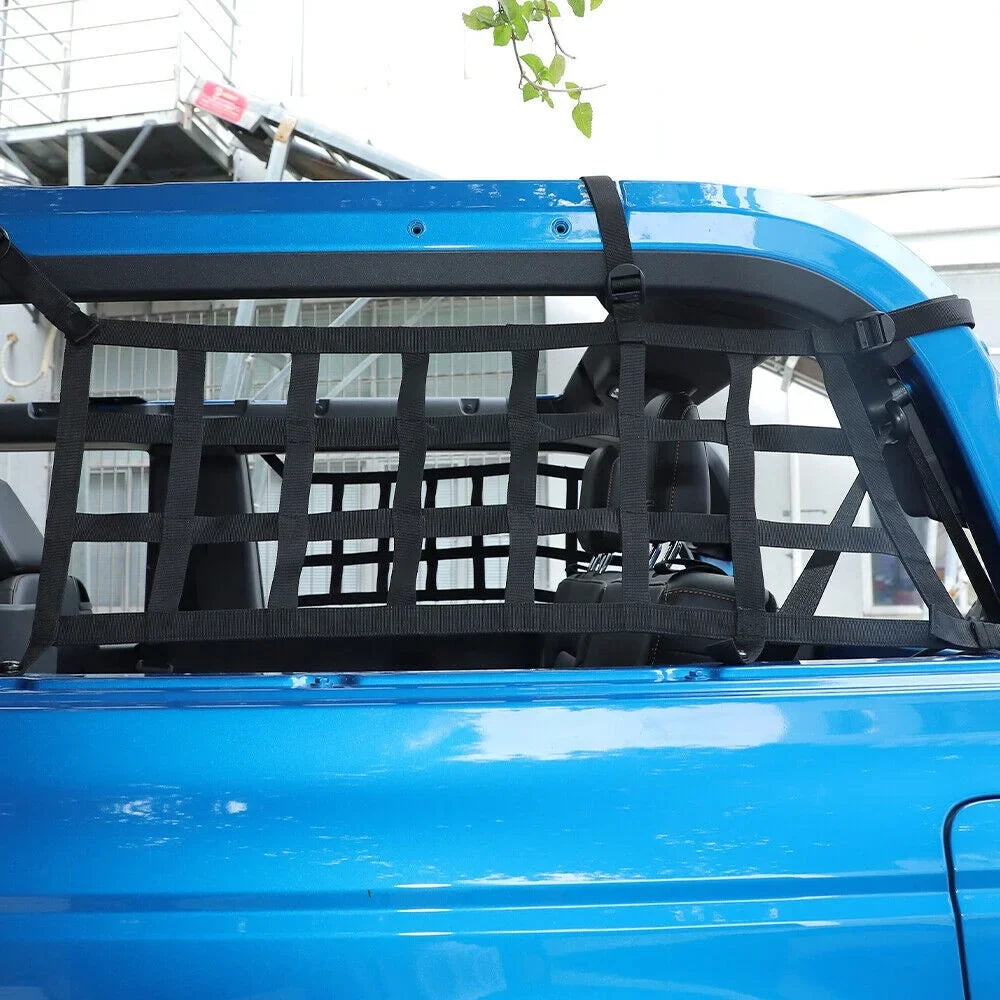 Mesh Door Teledu Trunk Side Cargo Protective 21+2 Restraint 2x Rear Net
