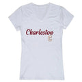 Large T-Shirt, Charleston Womens Extra - of White Script College