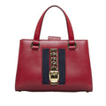 Leather (Good) Red Pre-Owned Sylvie Gucci Unisex Satchel Calf Authenticated