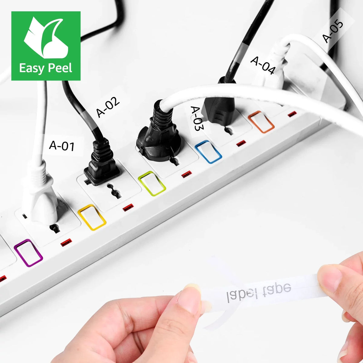 TZ-131 Label Clear GREENCYCLE 12mm TZe-FX131 Compatible ID 8m Tape TZ Cable Black x Flexible P-touch Wire for TZ-FX131 Brother TZe TZe-131 on 40PK
