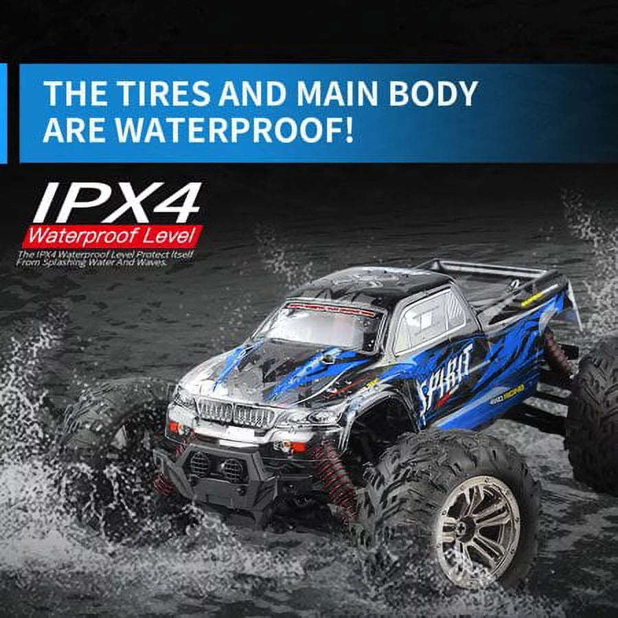 Control Vehicle Off-Road High with Trucks kmh Boy RC 1:16 Hosim All for Terrian 36+ Scale Radio 2 Monster Cars Batteries Adults - Waterproof RC for 4WD Electric Speed Trucks RC