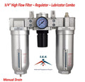 air Lubricator Filter drain control Heavy FRL Duty Regulator 3/4" C906N manual