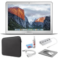 '+ 13-inch MacBook (Refurbished) Starter Black Cleaning 1.6GHz, Bundle 256GB (Early Apple Laptop Kit + - with Zipper MJVG2LL/A) (i5 Kit 2015, Silver Sleeve SSD) Air