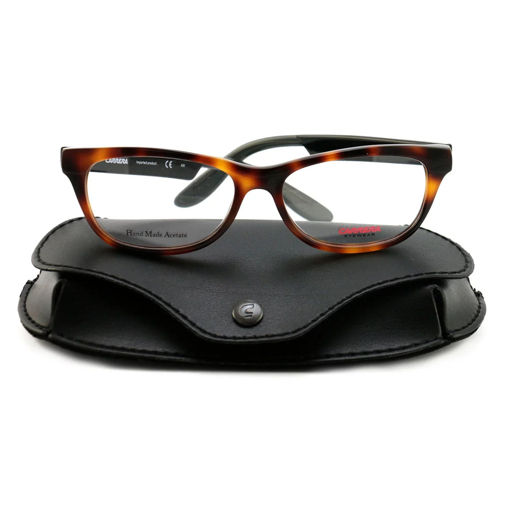 Rectangle Womens 52 Carrera Eyeglasses Frames 140 16 DAX Havana/Black CA5508