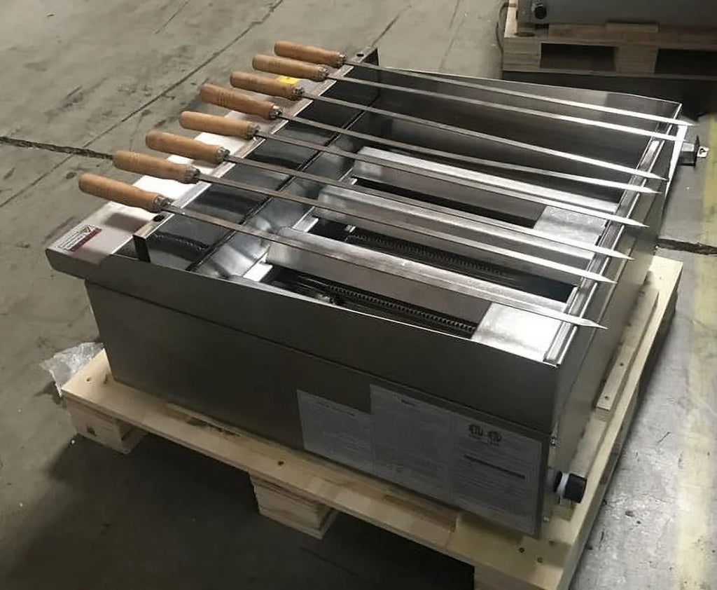 kabab shish broiler NSF 24 SSK24 Natural gas/Propane ins