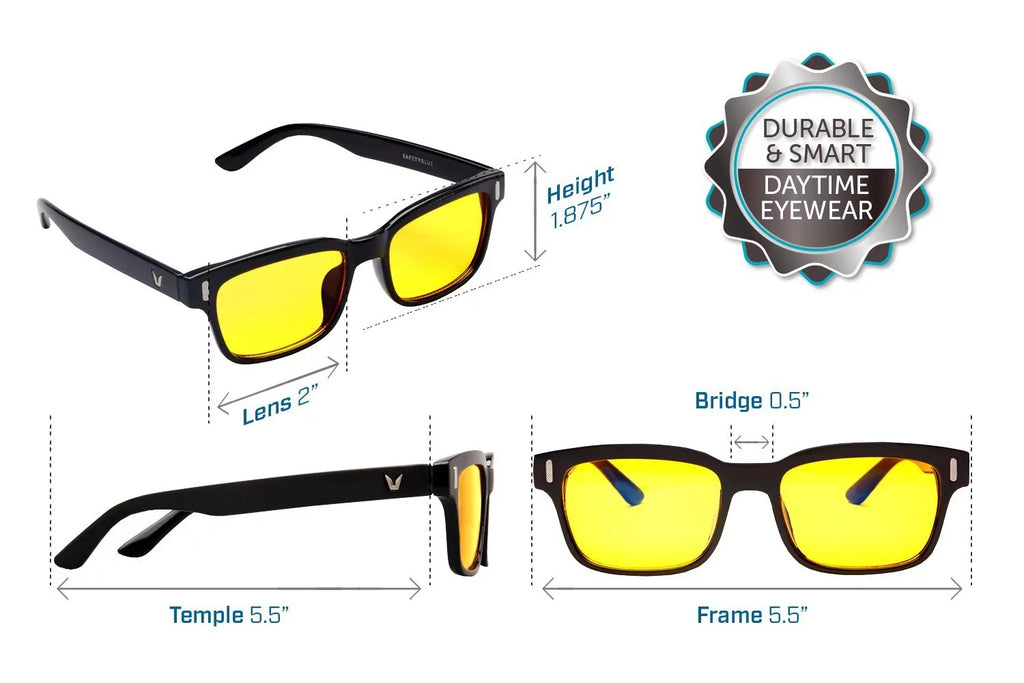 Computer Screen Glasses Retro Yellow (Unisex) Savior