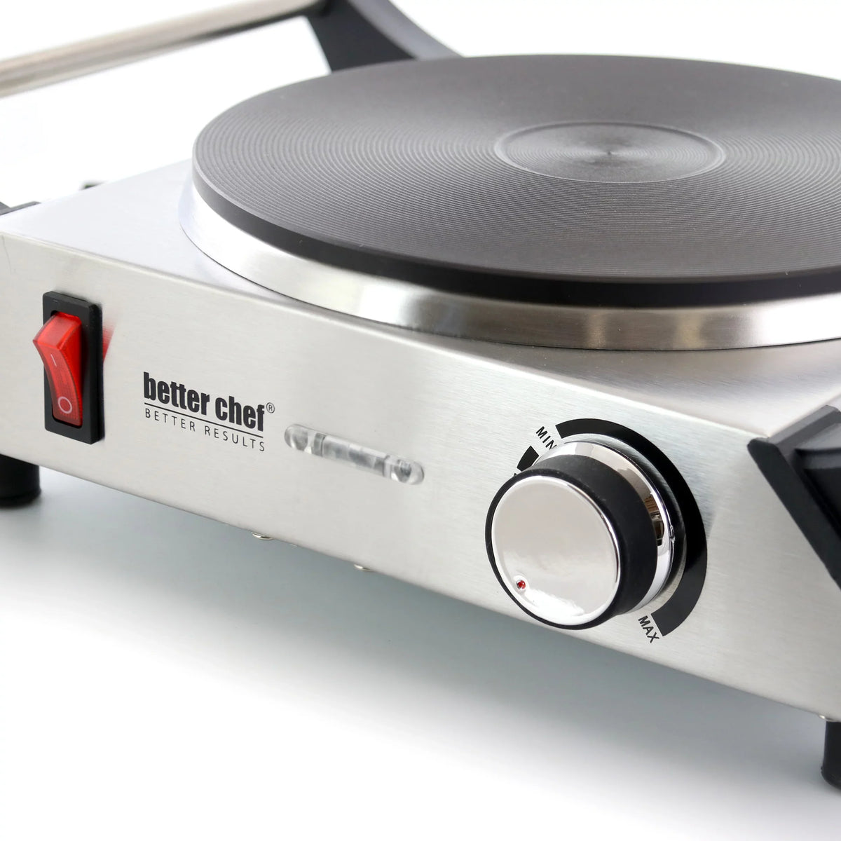 Stainless Chef Portable Solid Better Burner Electric Element Single Steel
