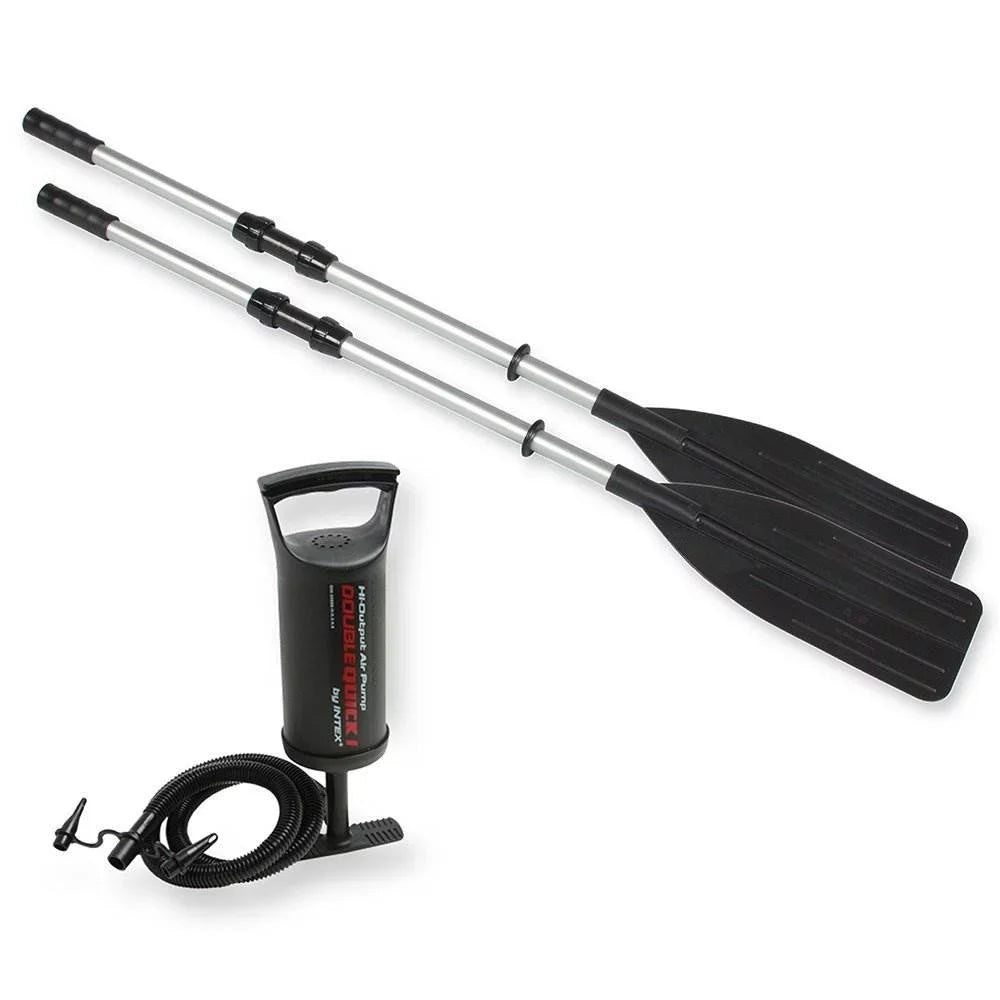 Speed Eight 5 Motor Oars Person w/2 Fishing Trolling Boat Intex & Set