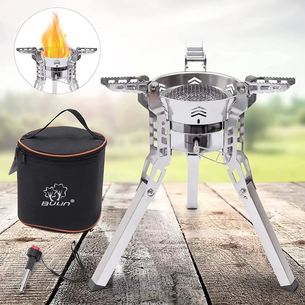 Stoves Hiking Stove Outdoor Camping Backpack Ignition Small Camping Piezo with Burner for Miumaeov Portable Cooking Travel Barbecue