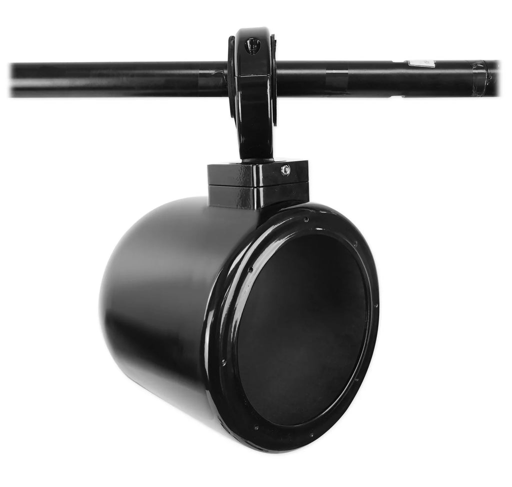 Mount Surface Rockville 5.25" Speaker 2) Black Swivel 360° Aluminum MAC525B Pods