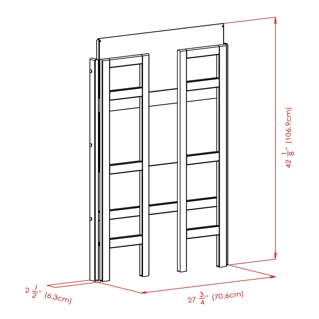 Foldable Winsome Wood Walnut Terry Stackable, Shelf, 3-Tier Finish