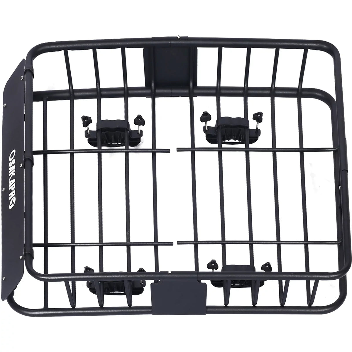 Mount Rooftop Carrier Roof Cargo Basket，Motoring steel Roof Rack,Top 43"，black Rack