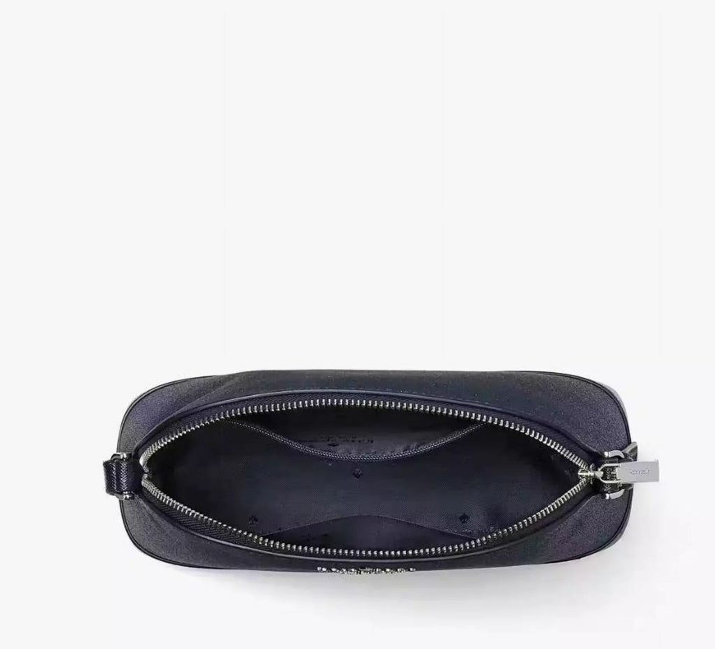 Kate Crossbody Small Womens Accessories Tinsel NEW Blue Dome Spade Purse Glitter