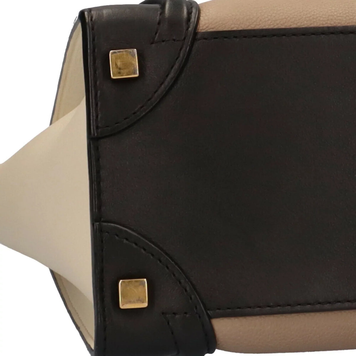 Pre-Owned Ladies Shopper Handbag Celine Leather Beige Luggage Micro (Good)