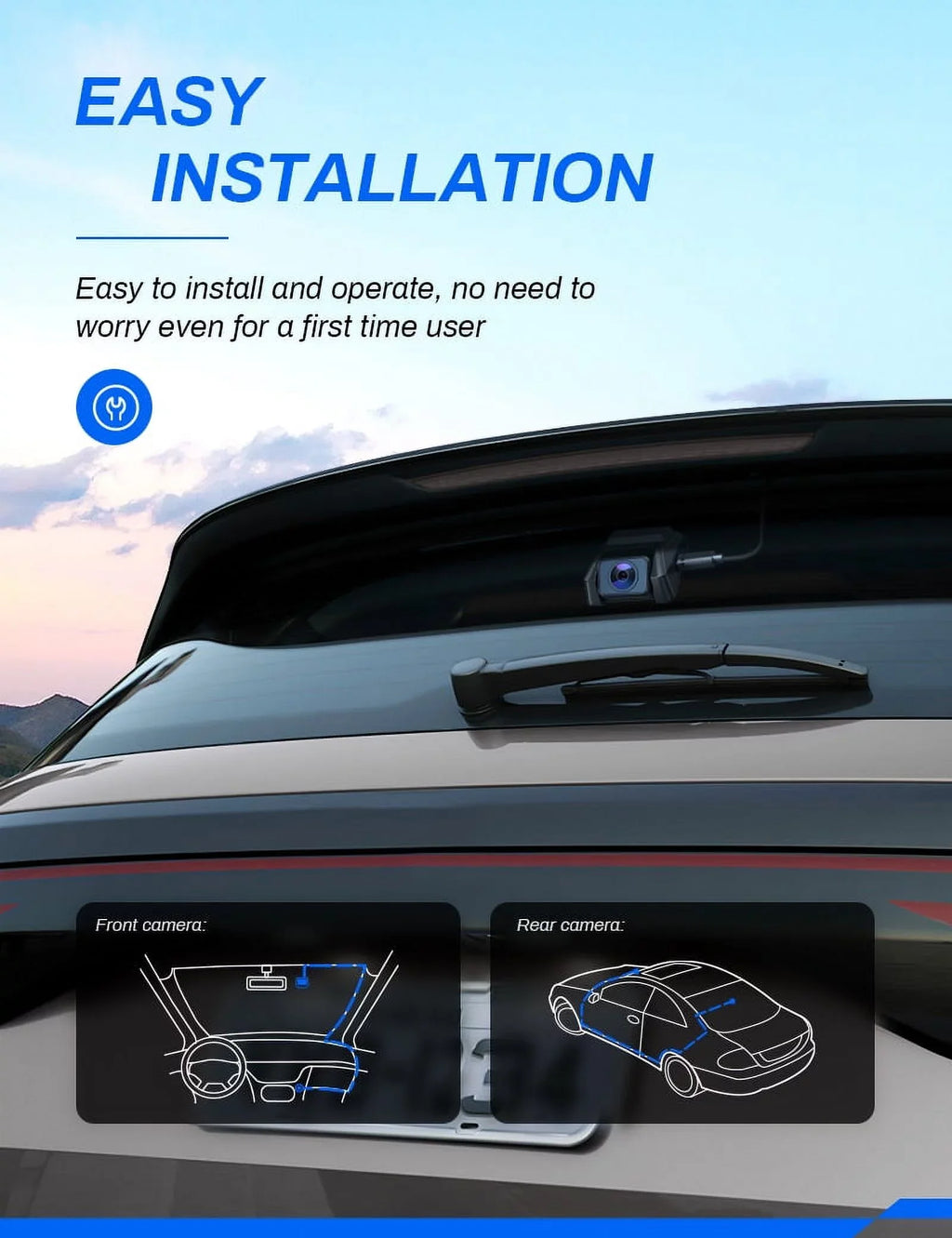 Dual Camera with Cars GPS Dashboard Camera Screen Night G-Sensor, Monitor Inch IPS Crosstour Cam, 3 170 Dash and Vision CR900PRO 2.5K for Cam Dash Recorder Car Front Rear Parking Magnetic Backup WDR