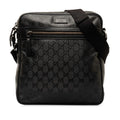 Fabric Canvas Imprime Pre-Owned Bag GG Gucci Unisex Crossbody Black (Good) Coated Authenticated