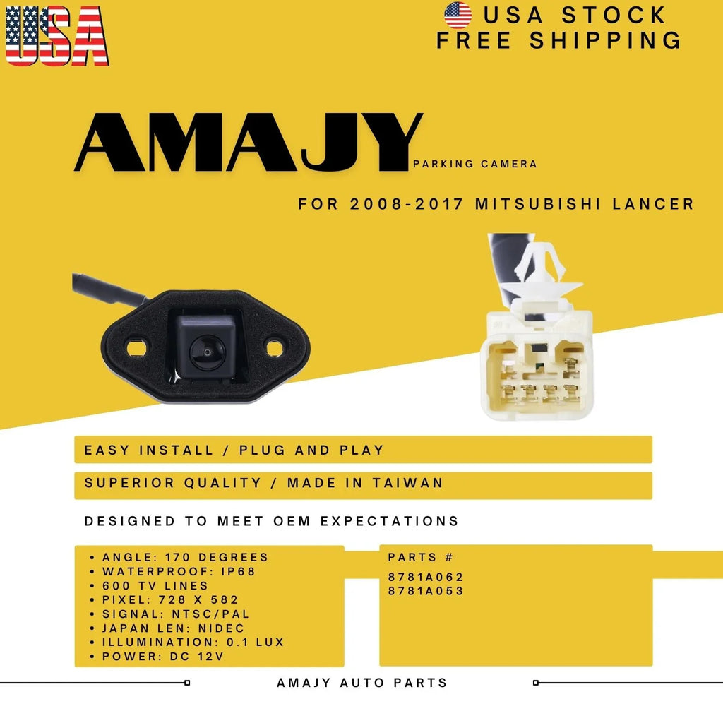 Backup 8781A053 Camera 8781A062 Mitsubishi Replaces for 08-17 Lancer