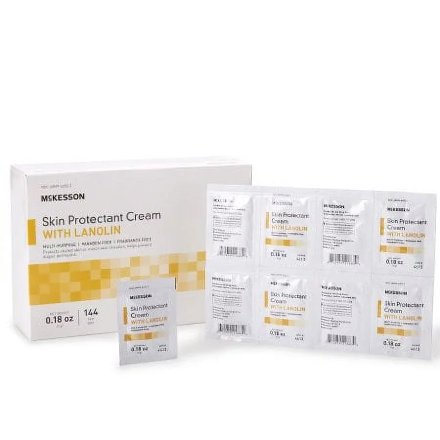 5 Protectant Individual Gram 36 Cream, Unscented with Packet PACKS Skin Mckesson Lanolin