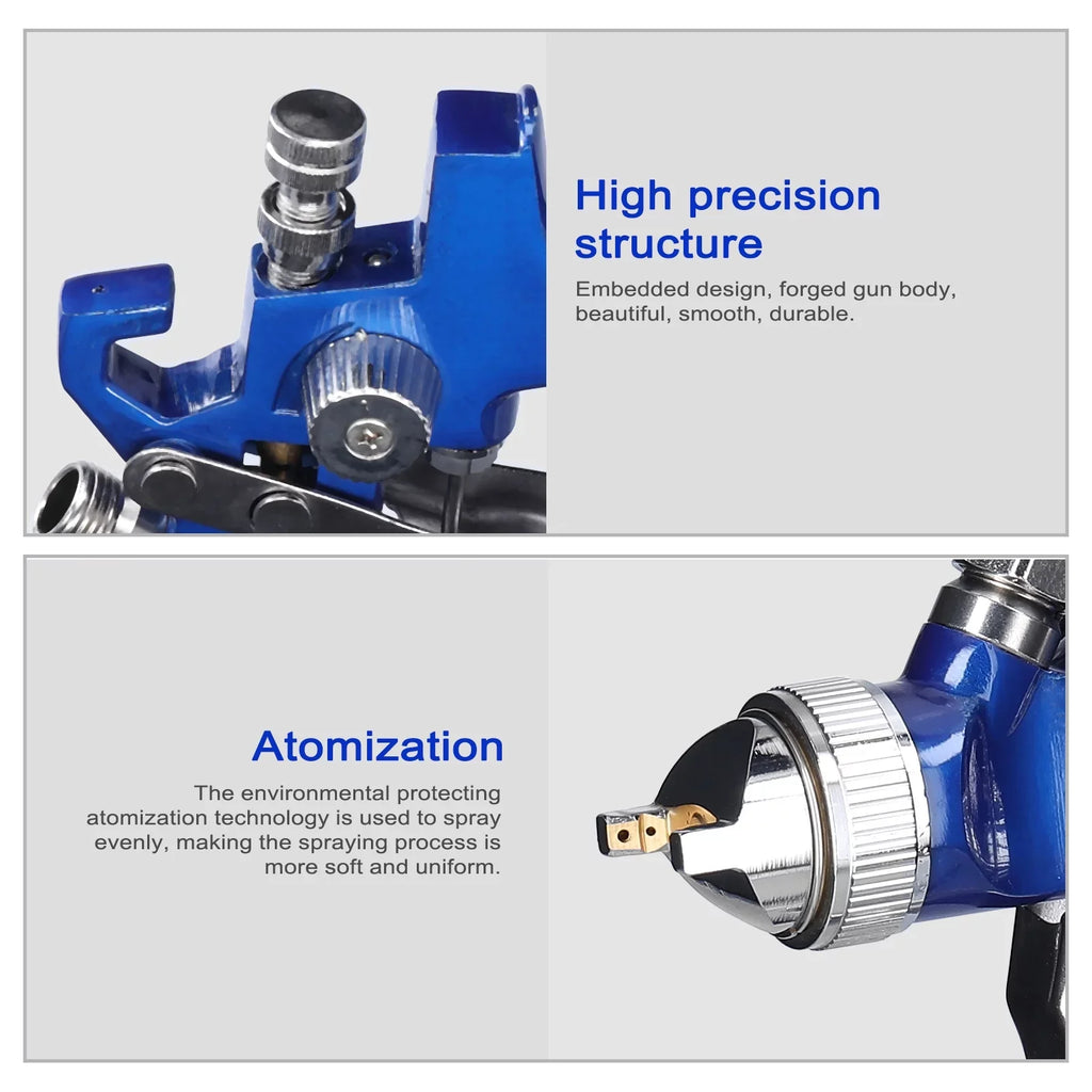 Stainless Kit, Airbrush Steel Sprayer, Device Auto HVLP Air Car Spraying Capacity Repairing Set, Large Tool Paint Pinnaco Paint