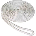 SeaSense 10" Double Braid Nylon x Eye, 3/8" Dock 20', White Line,