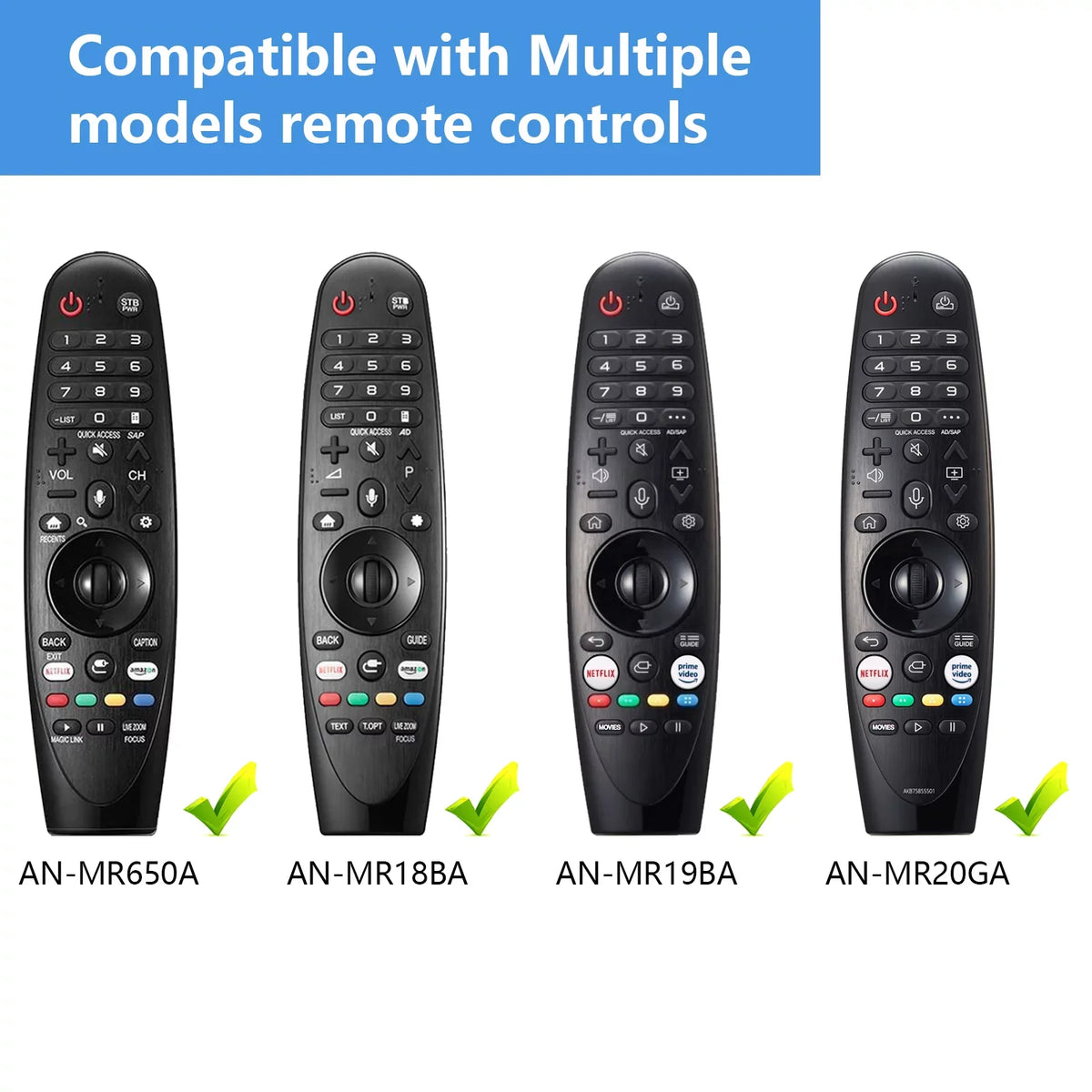 Magic New 4K UHD Function Remote Video NanoCell 8K OLED LG Google/Alexa, AN-MR20GA Voice Pointer Replacement Netflix QNED and Hot Prime Models for with Control Keys,