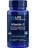 Liposomal Liposomal – Gluten-Free, Immune 24-Hour – Skin & C Formula Hydrogel for Vitamin Health C Vegetarian, with Non-GMO Calcium Tablets 60 Vitamin Supplement - Life Extension