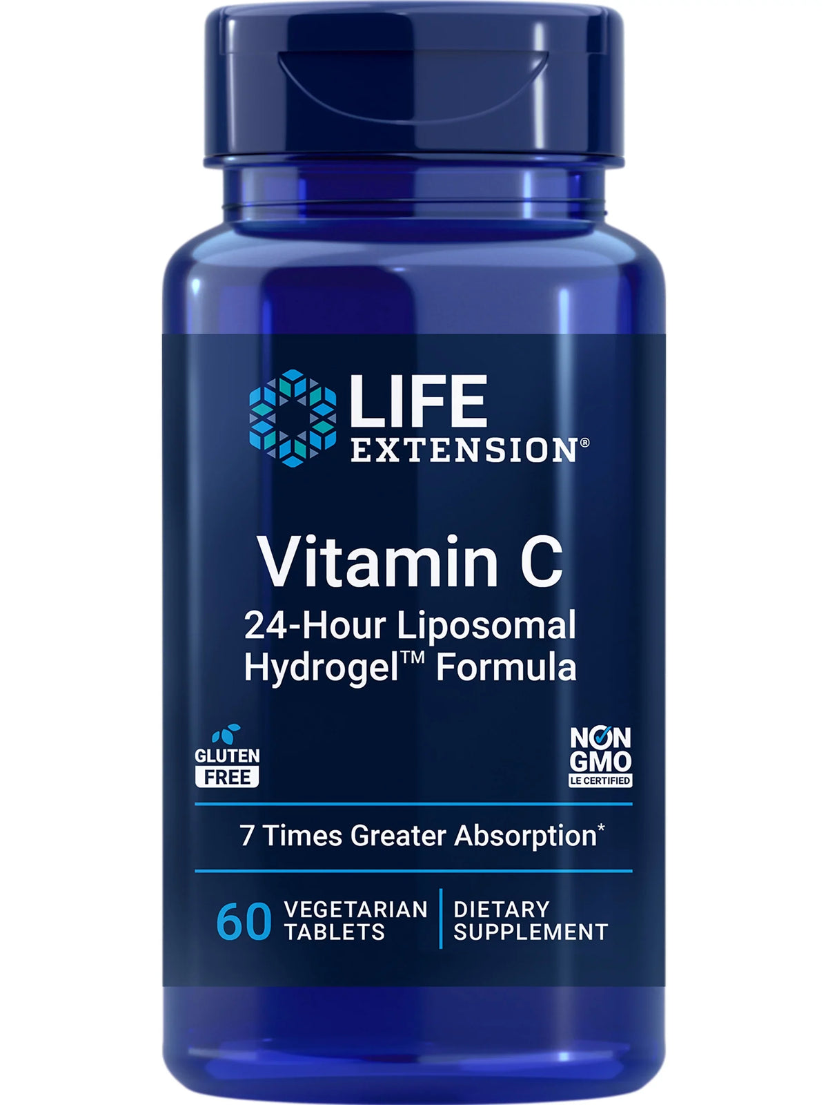 Liposomal Liposomal – Gluten-Free, Immune 24-Hour – Skin & C Formula Hydrogel for Vitamin Health C Vegetarian, with Non-GMO Calcium Tablets 60 Vitamin Supplement - Life Extension