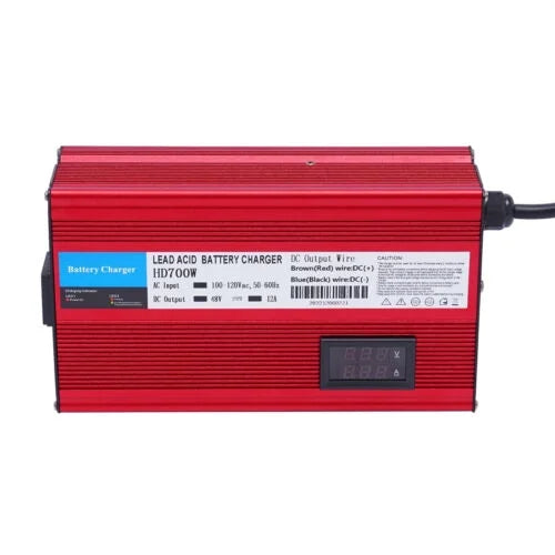 Charging Pin Battery Amp Trickle Golf 12 Plug Mode Charger Barrel Cart 48 2 Volt
