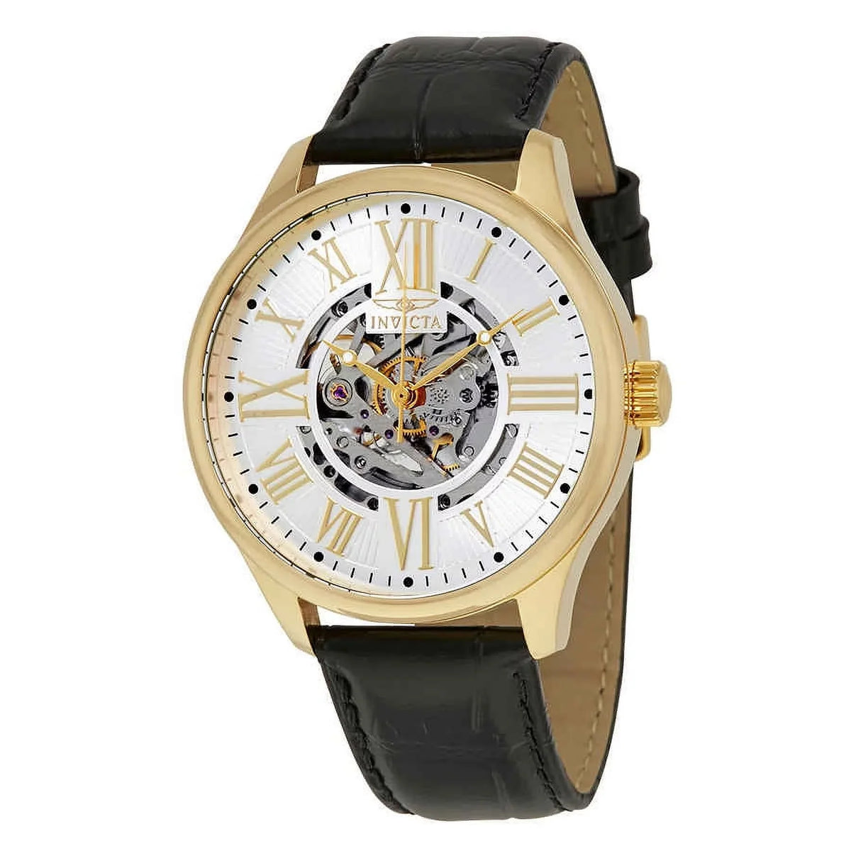 Dial Silver 22568 Vintage Men's D Automatic Invicta Watch Objet Art