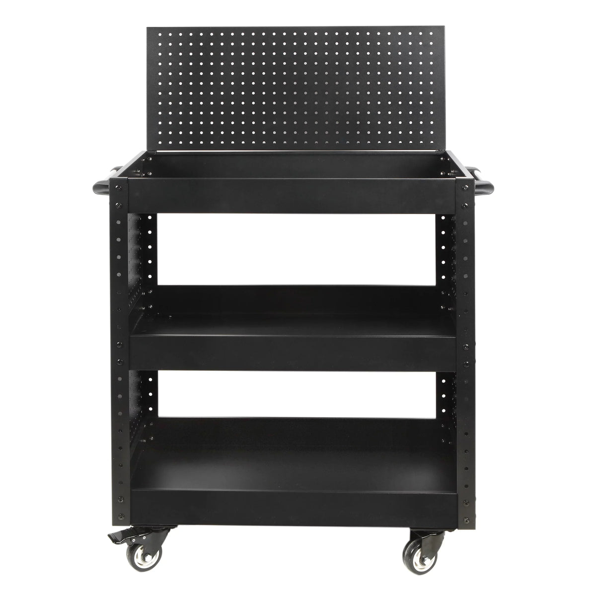 Service Cart Storage, Utility Pegboard WORKPRO Rolling Steel Cart Tool with