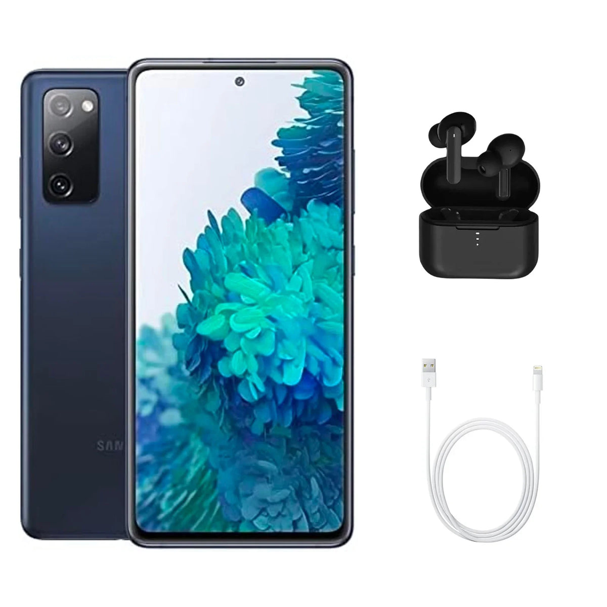 A+) 128GB w/ 5G Samsung (Verizon (Refurbished) Restored G781V (Grade S20 Navy Earbuds FE Wireless Cloud Galaxy Unlocked)