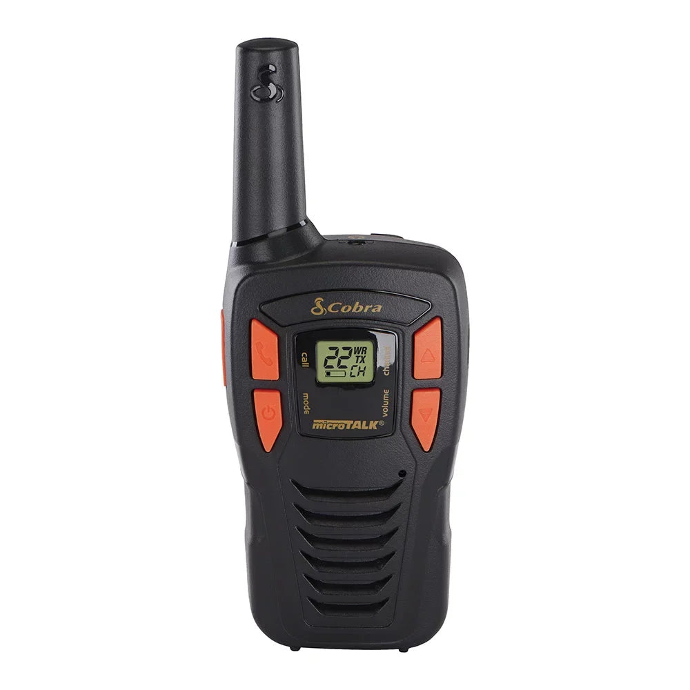Lightweight, Set Walkie Rechargeable, Two-Way for 16-Mile Adults Talkies 22 Channels, Range Long Cobra Radio - Compact ACXT145