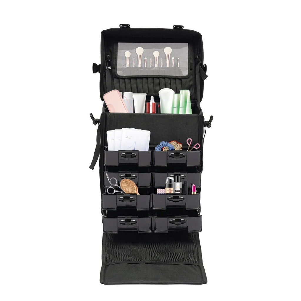 Case Storage Modern Rolling Makeup PRO Train Makeup Cosmetic Trolley