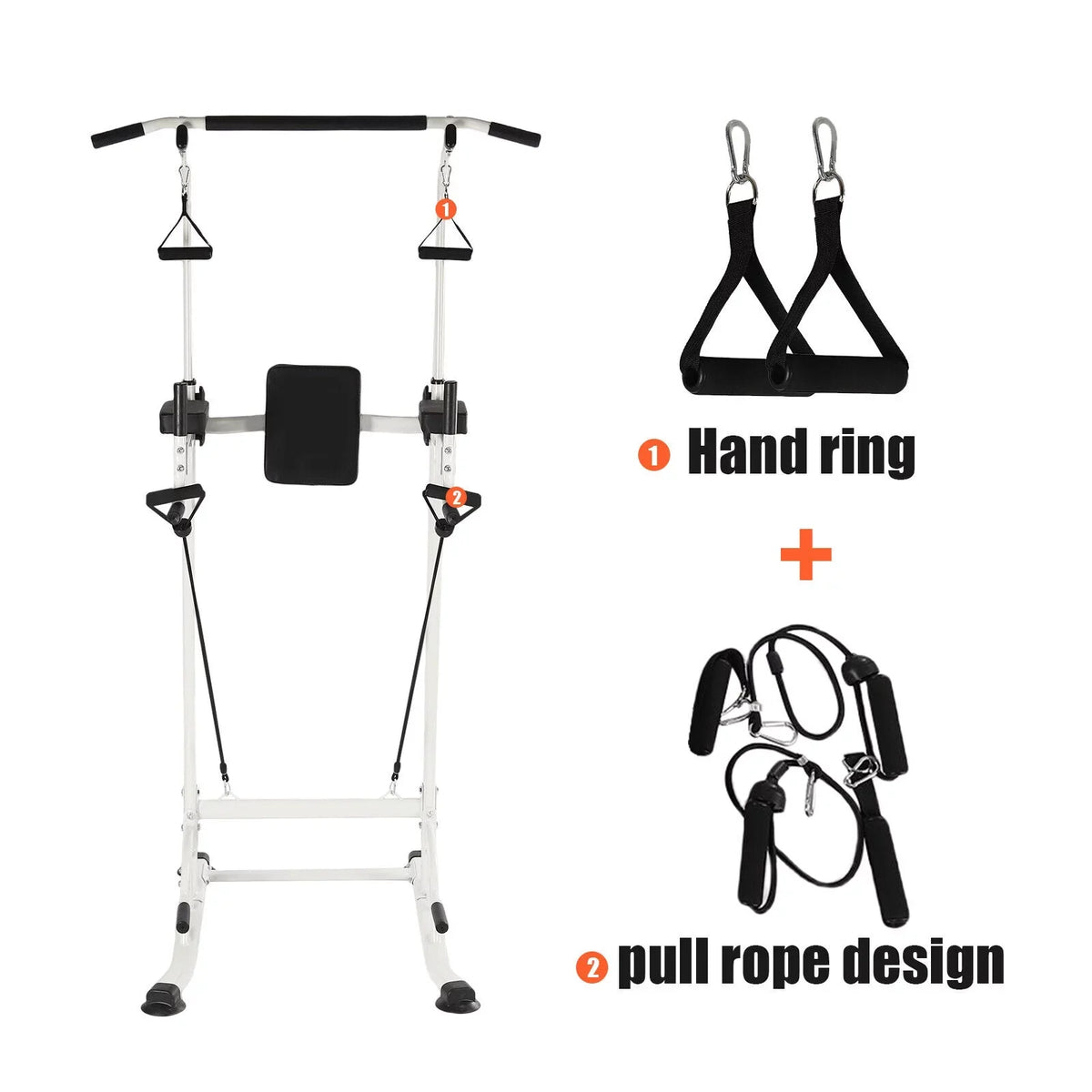 and Tower Home Gym Station Height Sit Ups Bar Power Adjustable Pull-Up Power