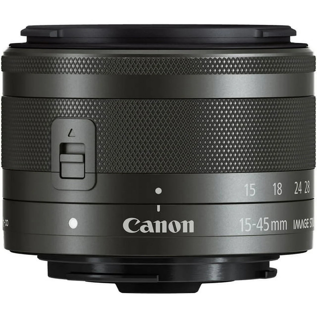 Bundle - 15-45mm Canon EF-M f/3.5-6.3 Lens BuzzPhoto IS (Graphite) STM Basic