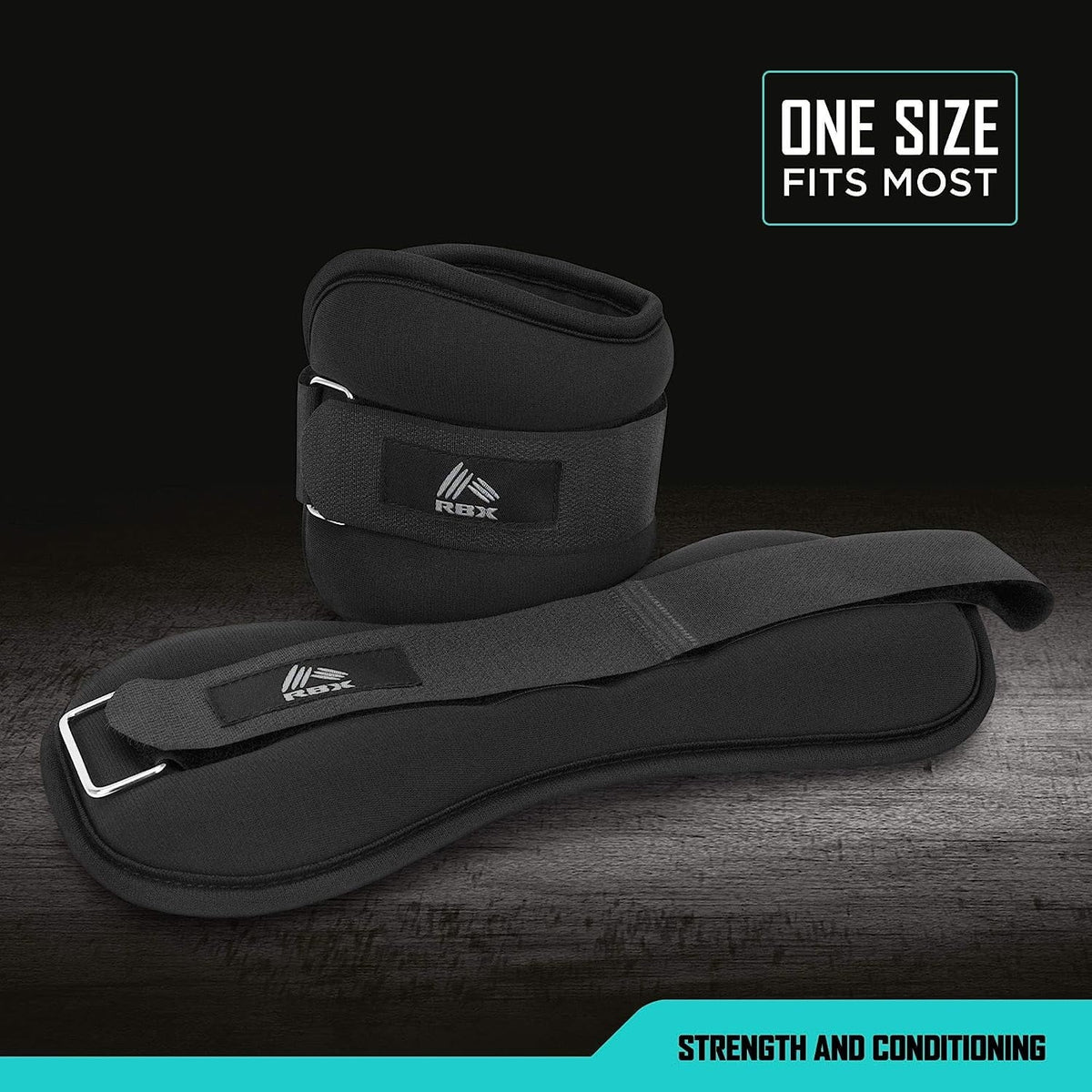 2) for Men (Set RBX Therapy Walking, - Soft Training, Physical and Resistance and of Material Weights Wrist Straps, Touch Jogging, Velcro Women Made - for Ankle and