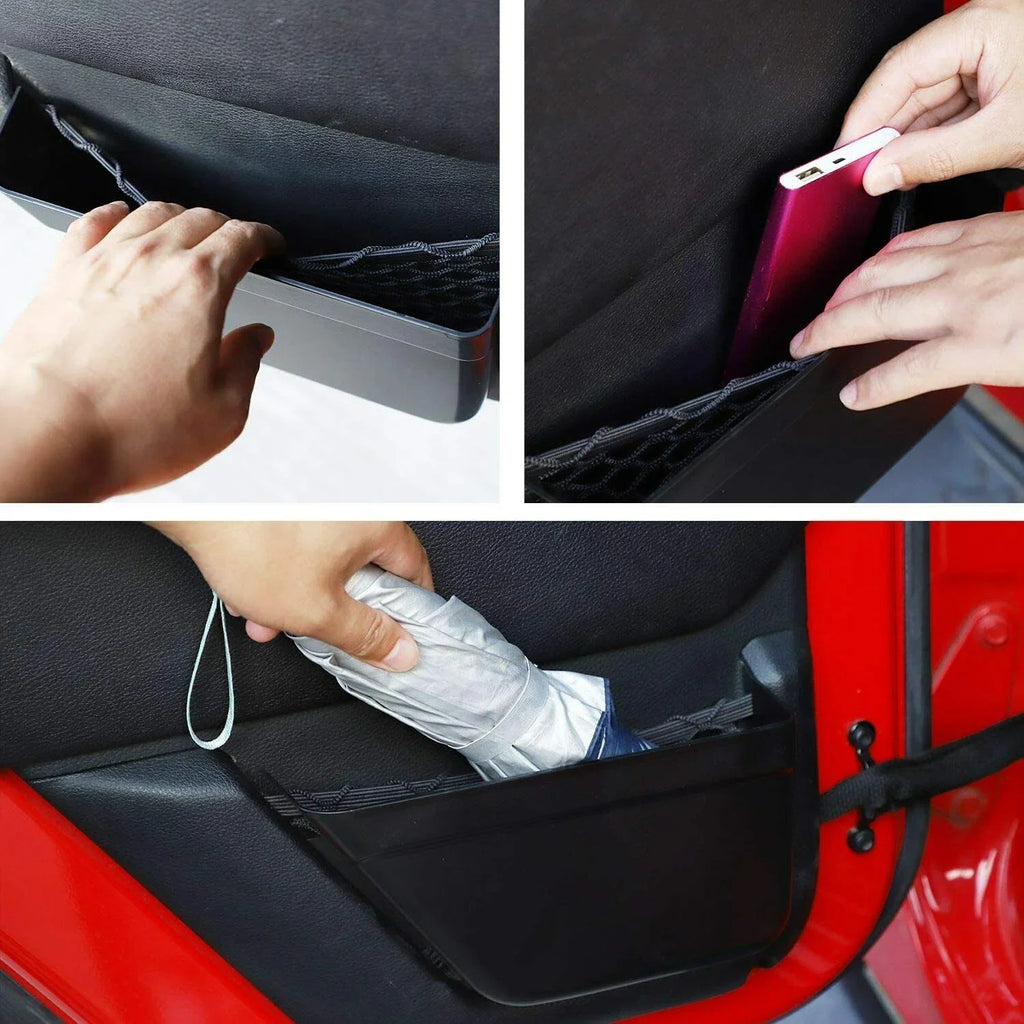 Storage Pockets Teledu Front/Rear Box Door Insert Organizer