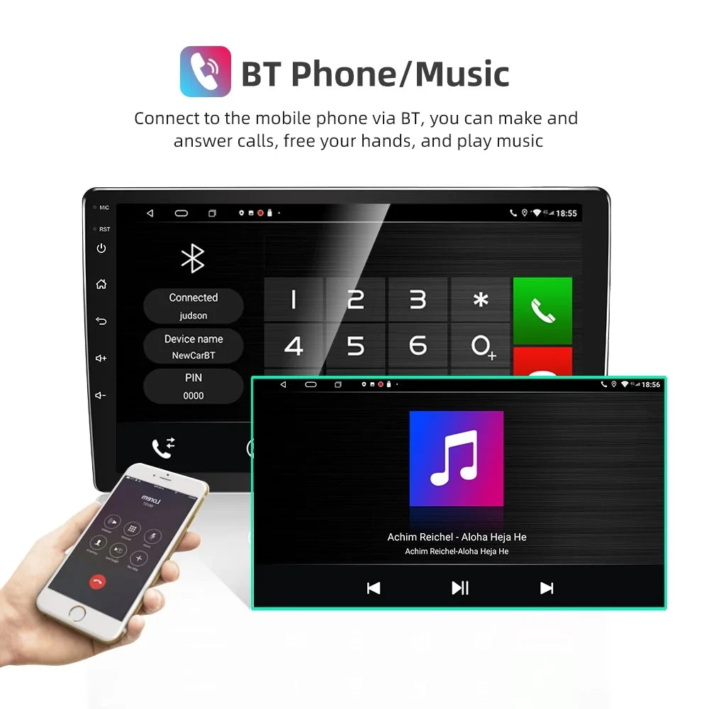 Inch Car Stereo 2+32G For Auto Bluetooth Android Toyota Support Radio, with Screen Link WiFi GPS Sienna Car Radio CarPlay Android 2011-2014 Mirror Roinvou Wireless Touch 9