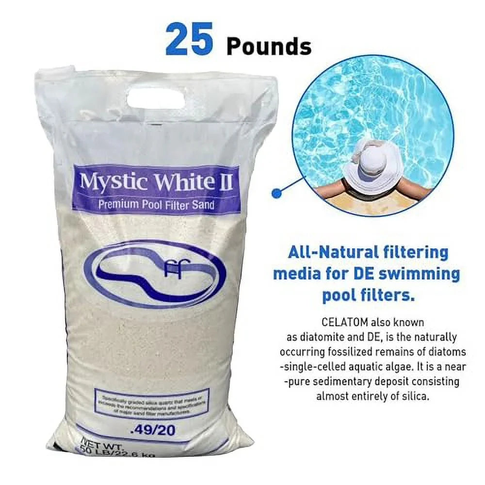 Sand Bag II - Mystic 50lb Filter Pool White Swimming