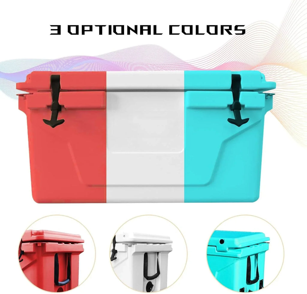 Ice Cooler Insulated 65QT, Large Box Chest Portable Extra Capacity
