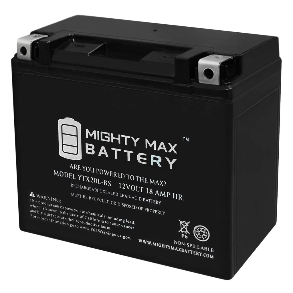 Jetski Motorcycle ATV for YTX20L-BS Replacement Battery