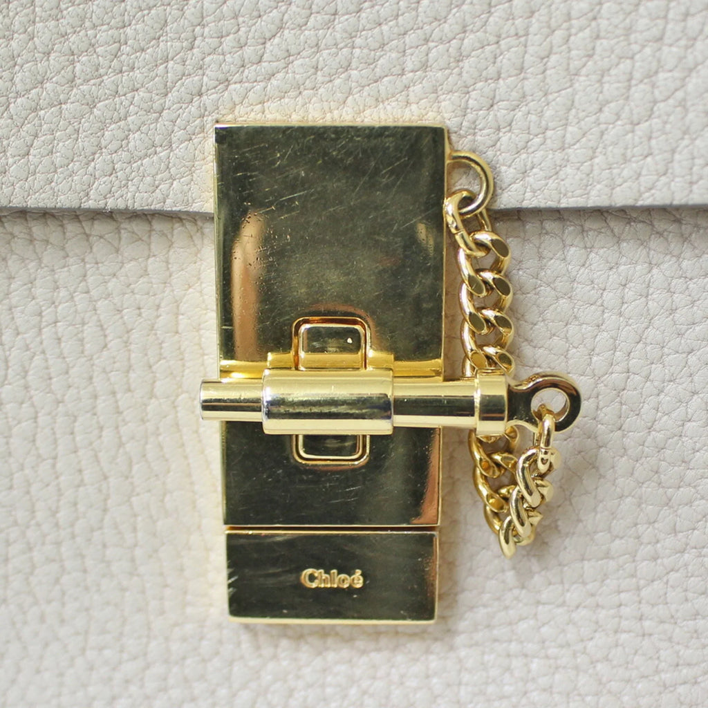 Shoulder Beige Chloe Chain Leather BRB01000000002558 (Fair) Ladies Bag Chloé Pre-Owned