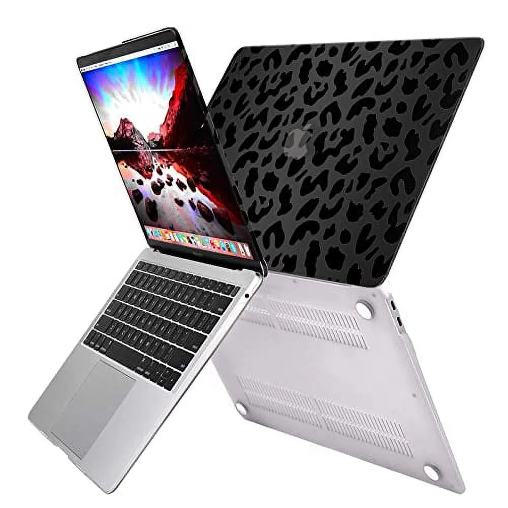 MacBook /A2159/A2251/A2289/A1989/A1706)with Compatible ID Hard Protectors,Laptop 13 pro and 2 inch Case,2020 (A2338 M1 2016 Leopard 2019 Pack Keyboard GABraden Print） Touch with 2018 2017 Shell（Black