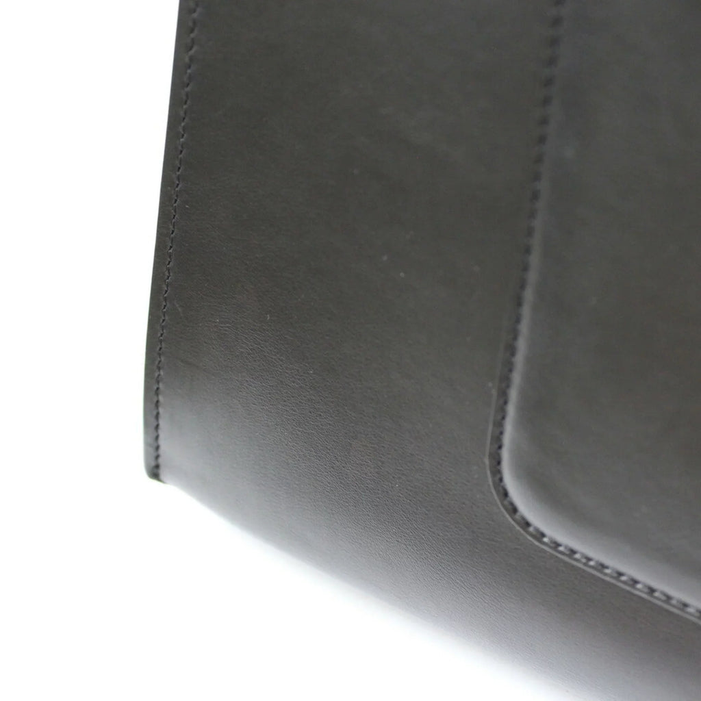 Leather Women's Yellow Overseas Edge Black CELINE Pre-Owned Celine Large (Fair) Handbag