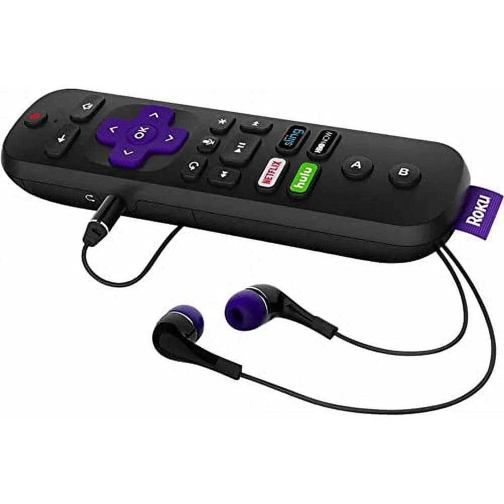 and Streaming (Voice, SD Finder, TV Micro 4K/HDR/HD Volume), Roku Ultra and Enhanced Remote with Jack, Remote | USB Ethernet, (2017) Power Player Headphone