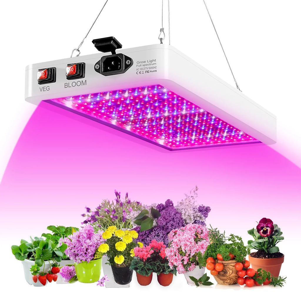 Grow Switch Hanging Greenhouse Waterproof Bloom for Htovila Indoor Flowers LEDs Dual Light 312 IP65 LED Full for Spectrum Plant Veg Lamps and 2000W Seedlings Growing Plants