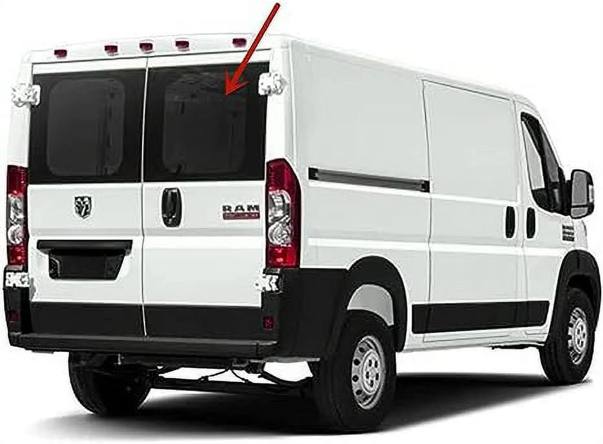 with Models Compatible Back Van Side Ram Glass Passenger Cargo Window Stationary 2014-2021 Promaster Right Back